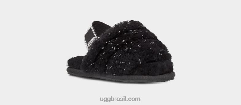 preto 4VTTD1995 UGG crianças fluff sim brilho metálico