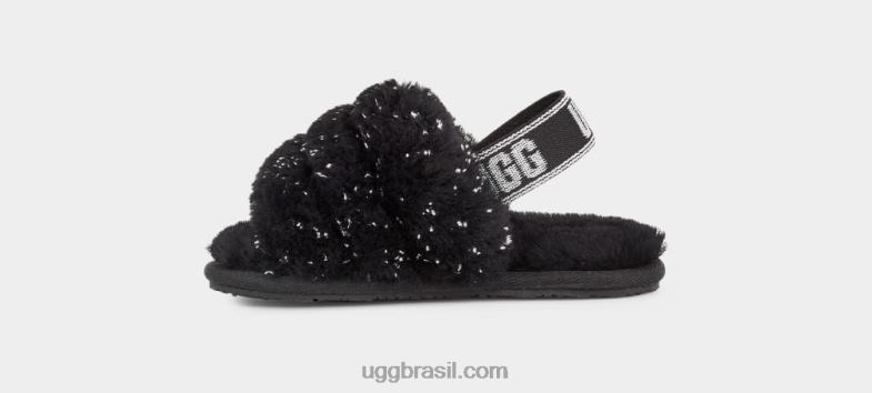 preto 4VTTD1995 UGG crianças fluff sim brilho metálico