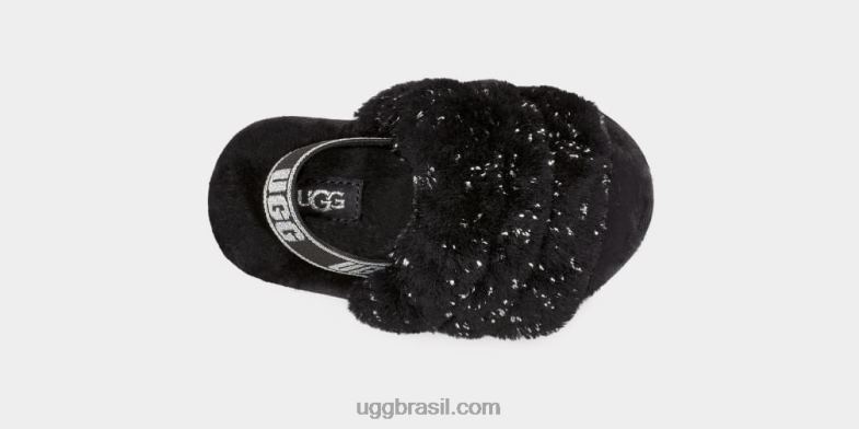 preto 4VTTD1995 UGG crianças fluff sim brilho metálico
