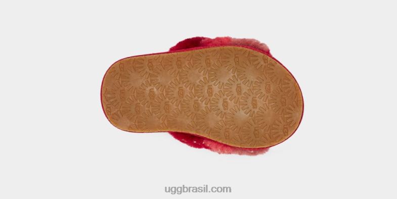 vermelho multi 4VTTD320 UGG crianças fluff sim brilho metálico