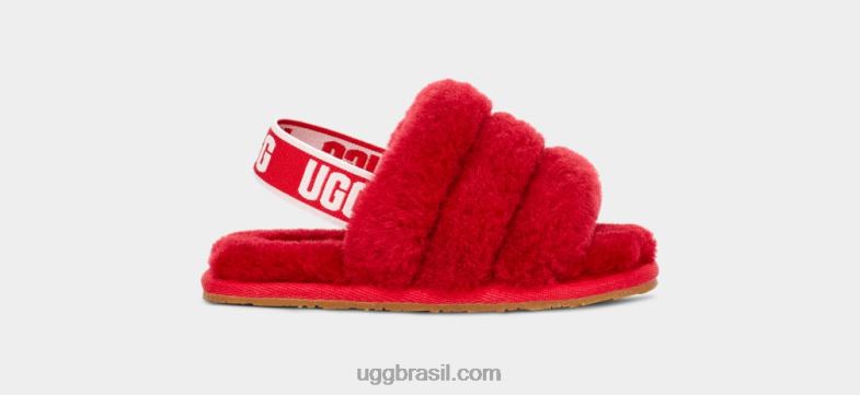 fita vermelha 4VTTD1989 UGG crianças fofo sim deslize