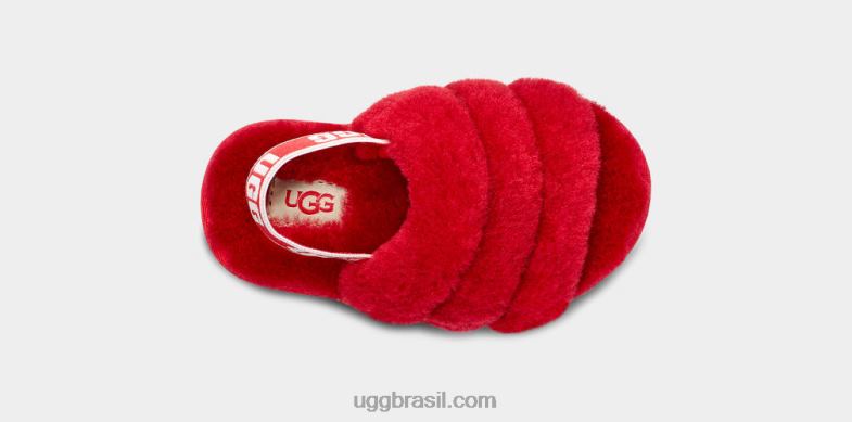 fita vermelha 4VTTD1989 UGG crianças fofo sim deslize