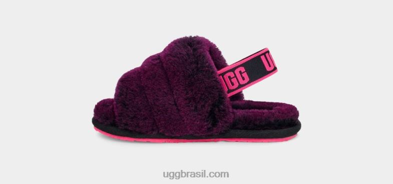 preto/rosa 4VTTD1996 UGG crianças fofo sim deslize