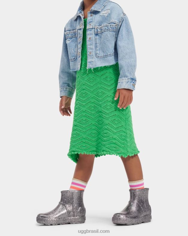 brilho cinza 4VTTD1677 UGG crianças purpurina drizlita