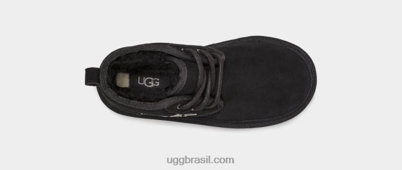 camurça preta/cinza 4VTTD1775 UGG crianças esboço gráfico neumel