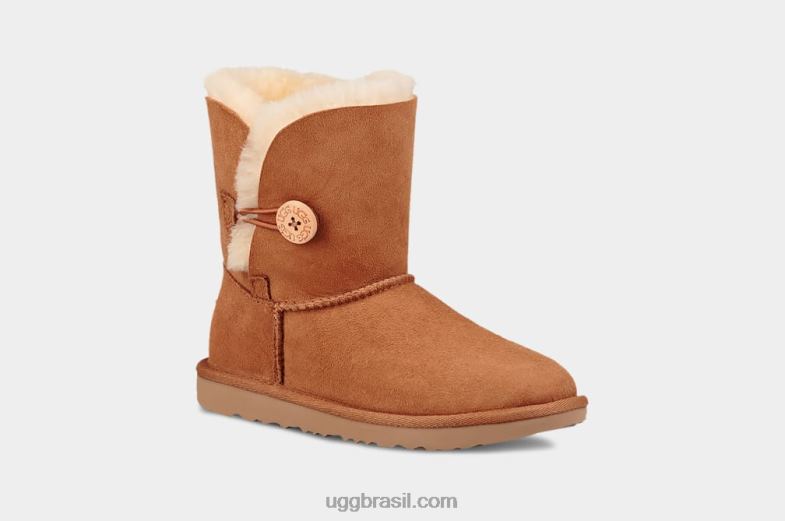 castanha 4VTTD1709 UGG crianças bota bailey button ii