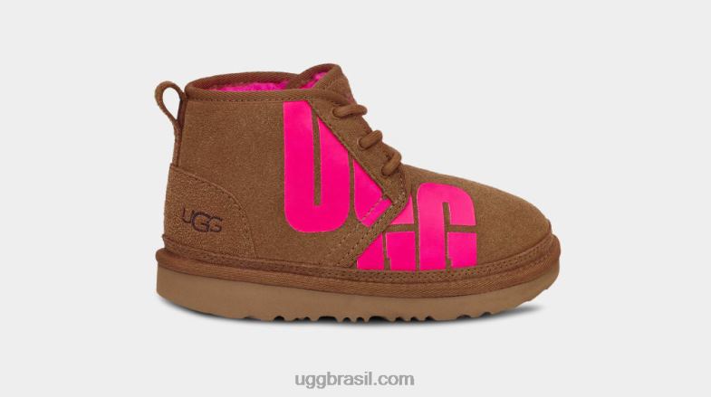 castanha/rosa caramelo 4VTTD1789 UGG crianças neumel chopd