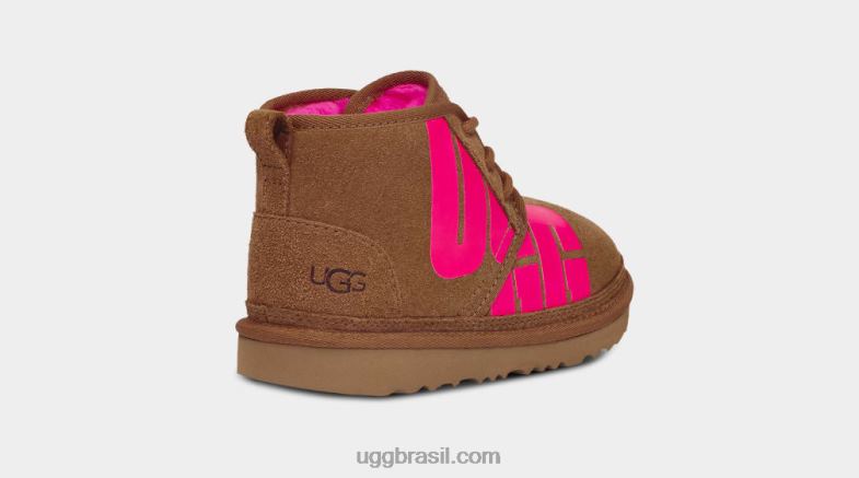 castanha/rosa caramelo 4VTTD1789 UGG crianças neumel chopd