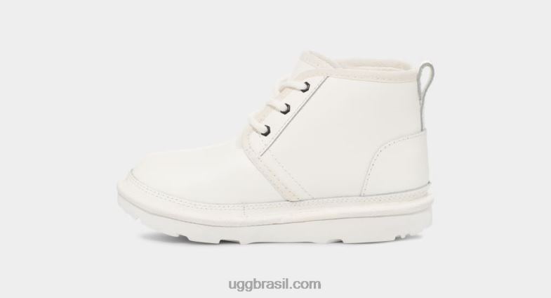 couro branco/branco 4VTTD2085 UGG crianças couro neumel ii