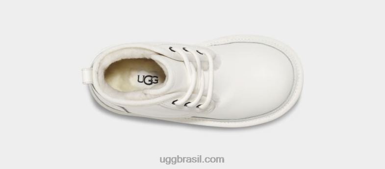 couro branco/branco 4VTTD2085 UGG crianças couro neumel ii