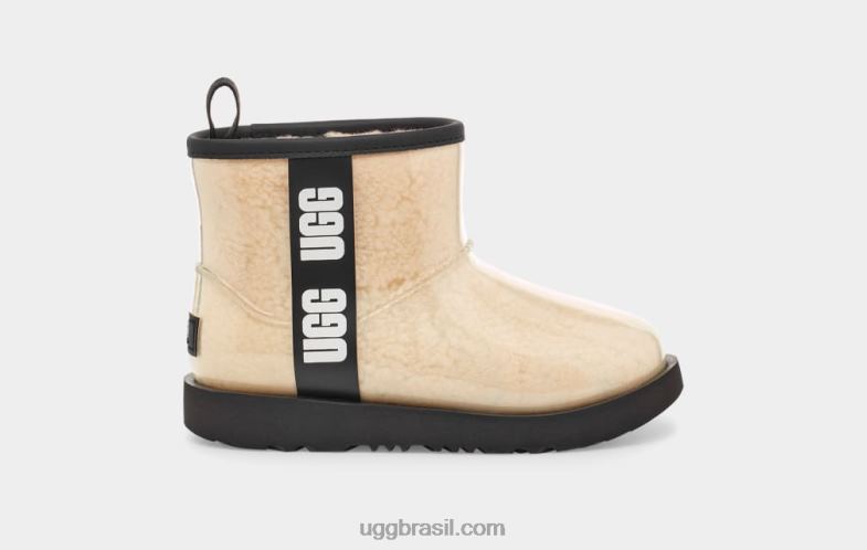 natural/preto 4VTTD1749 UGG crianças clássico claro mini ii