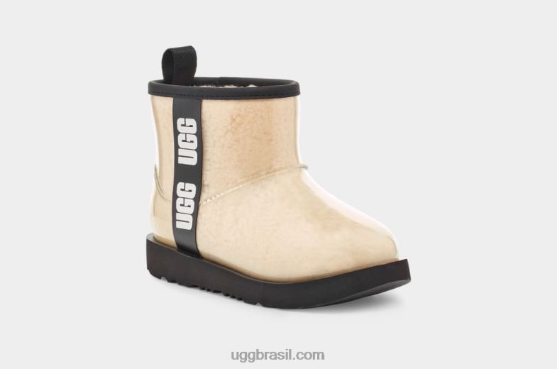 natural/preto 4VTTD1749 UGG crianças clássico claro mini ii