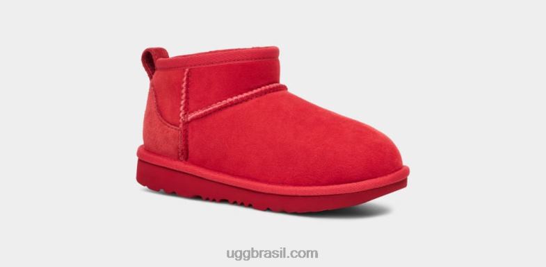 samba vermelho 4VTTD1738 UGG crianças clássico ultra mini