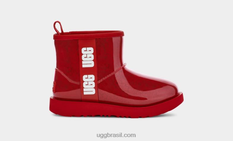 samba vermelho 4VTTD1753 UGG crianças clássico claro mini ii