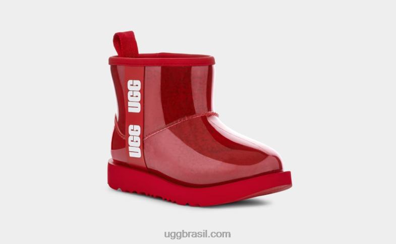 samba vermelho 4VTTD1753 UGG crianças clássico claro mini ii