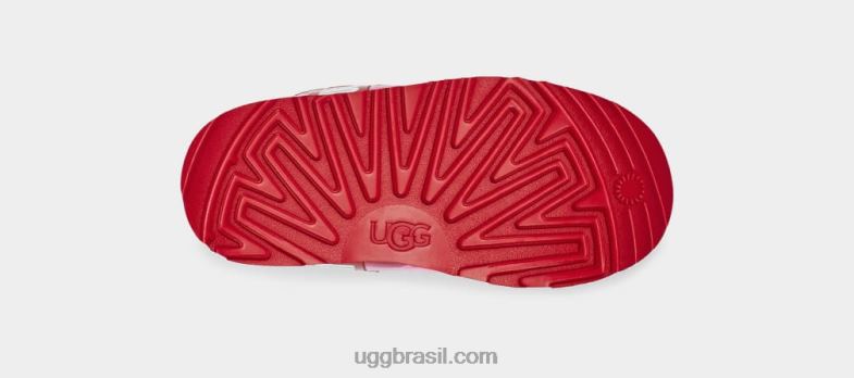 samba vermelho 4VTTD1753 UGG crianças clássico claro mini ii