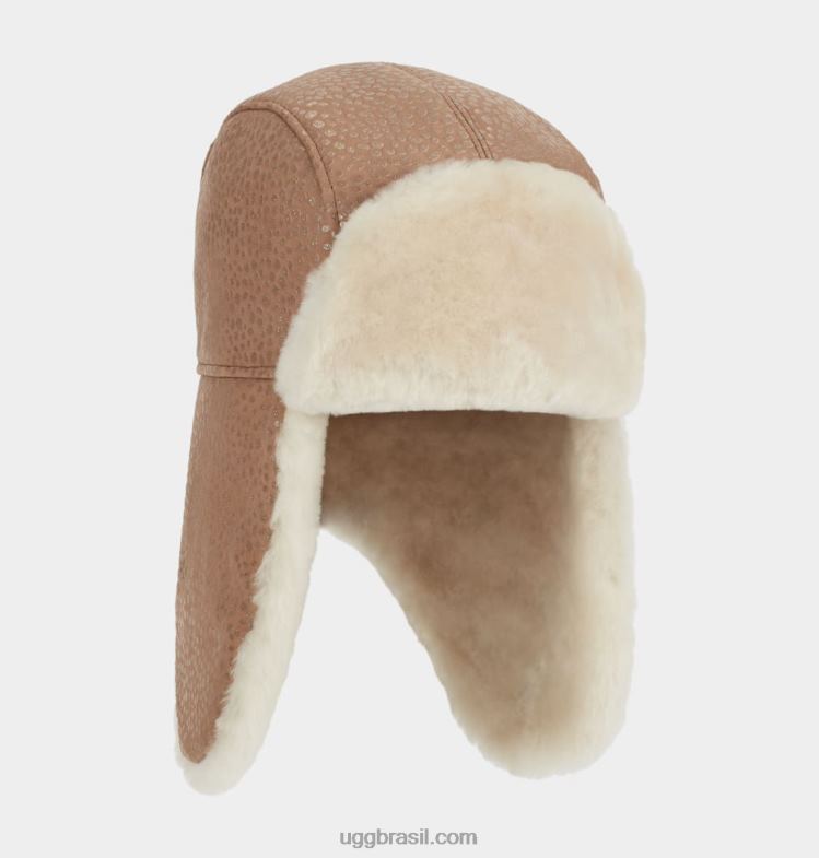 ponto brilhante castanha 4VTTD1783 UGG crianças caçador de pele de carneiro de ponto brilhante