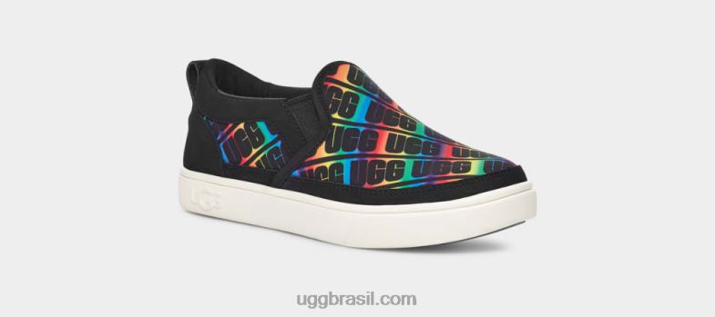 arco-íris preto 4VTTD255 UGG crianças caplan sem cadarço