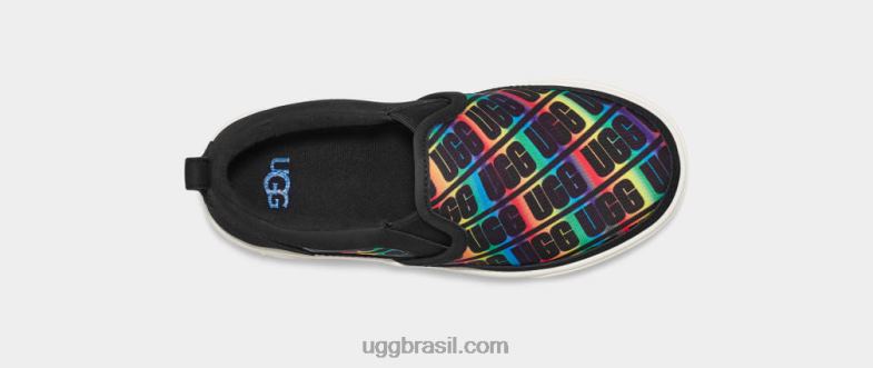 arco-íris preto 4VTTD255 UGG crianças caplan sem cadarço