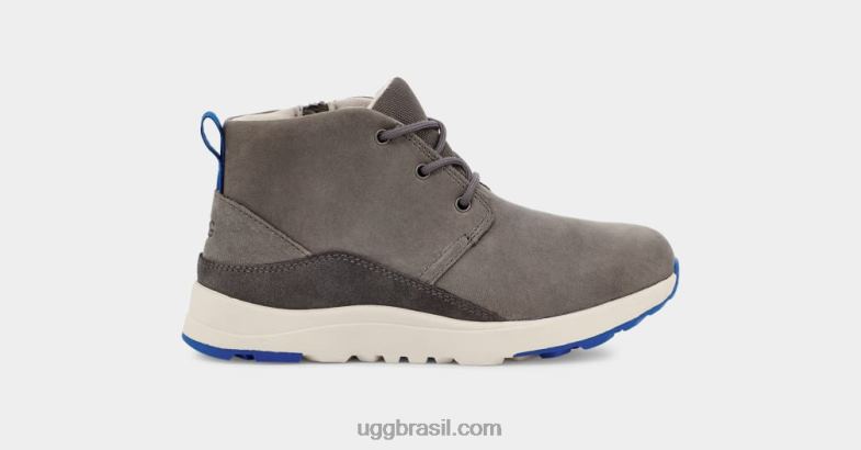 carvão/couro azul clássico 4VTTD1761 UGG crianças canoa iii tempo
