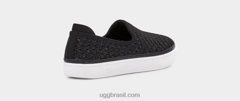 malha metálica preta 4VTTD1787 UGG crianças caplan sem cadarço