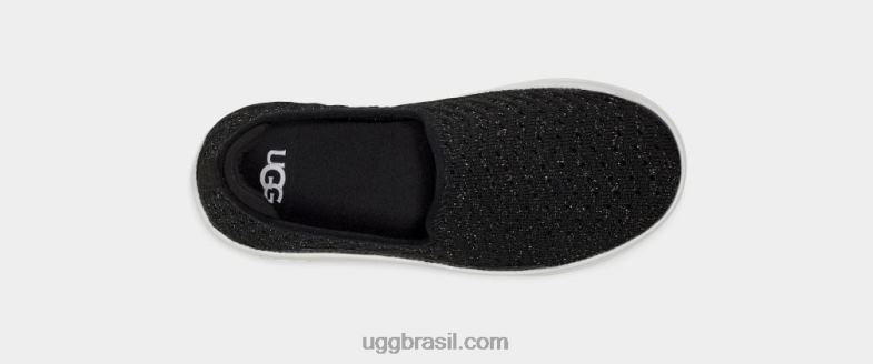 malha metálica preta 4VTTD1787 UGG crianças caplan sem cadarço