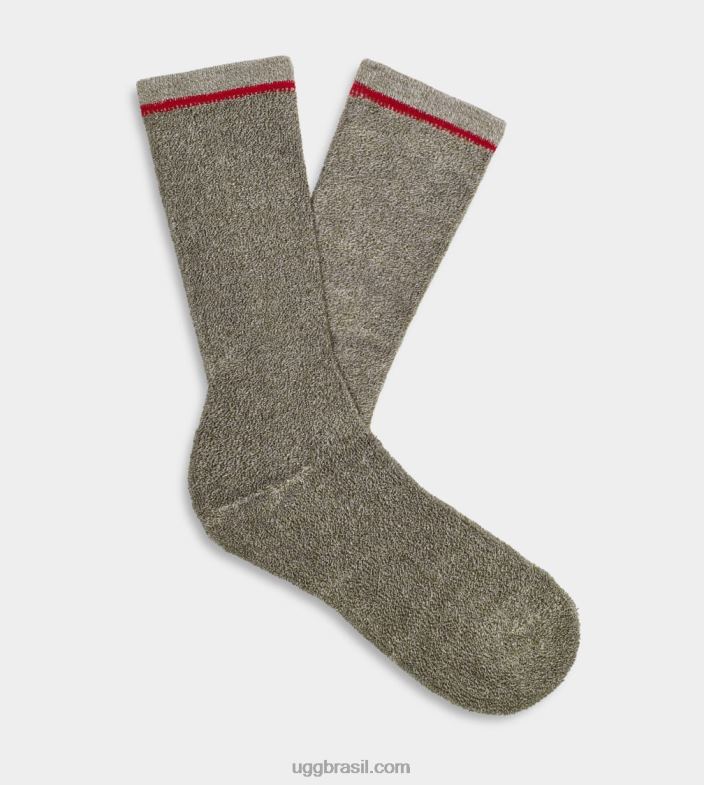azeitona queimada marmoreada 4VTTD2292 UGG homens meia confortável kyro