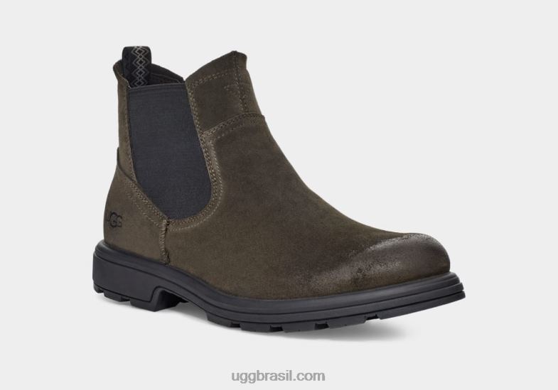 camurça azeitona escura 4VTTD199 UGG homens chelsea biltmore