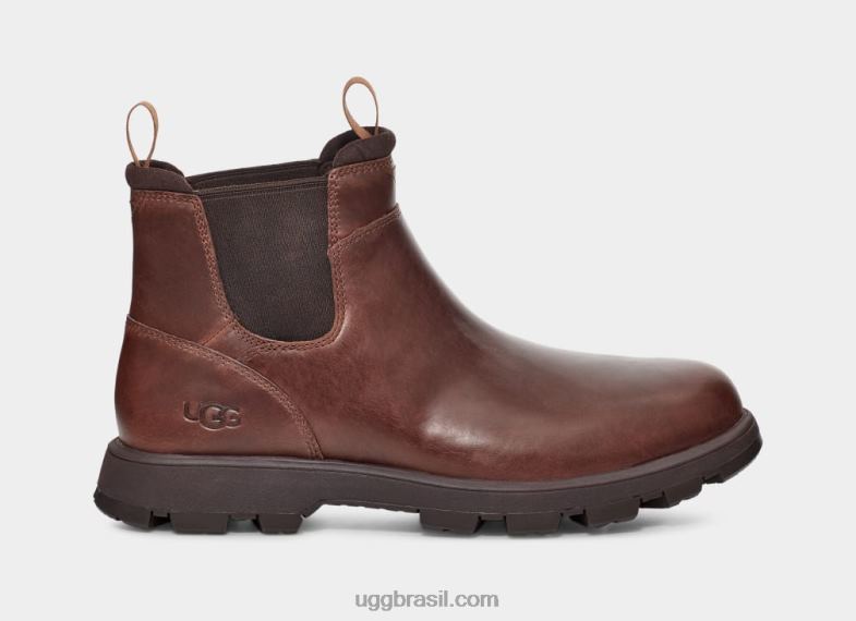 couro castanho 4VTTD1506 UGG homens Hillmont Chelsea