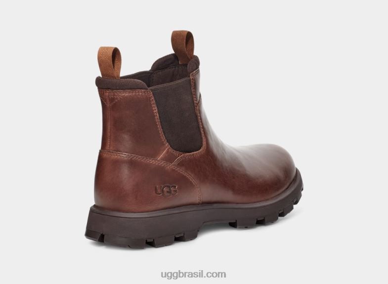 couro castanho 4VTTD1506 UGG homens Hillmont Chelsea