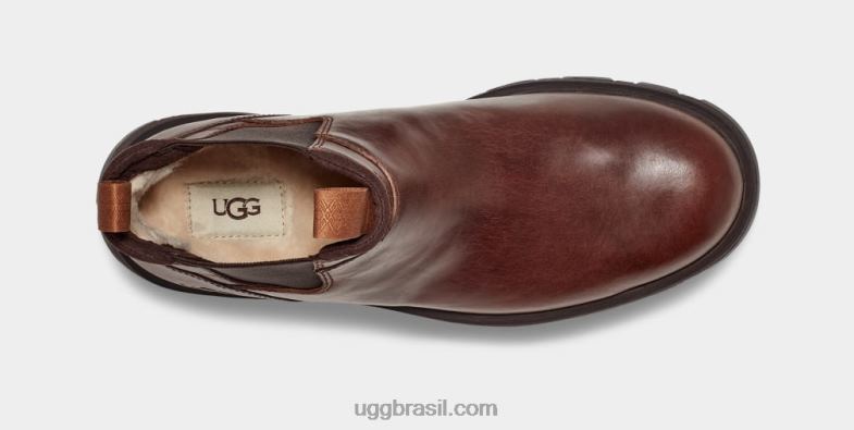 couro castanho 4VTTD1506 UGG homens Hillmont Chelsea