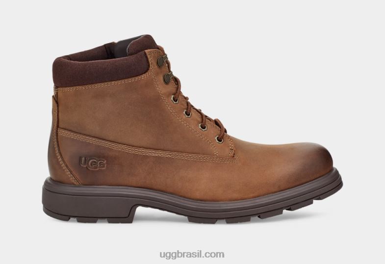 couro de carvalho 4VTTD200 UGG homens biltmore bota cano médio bico liso