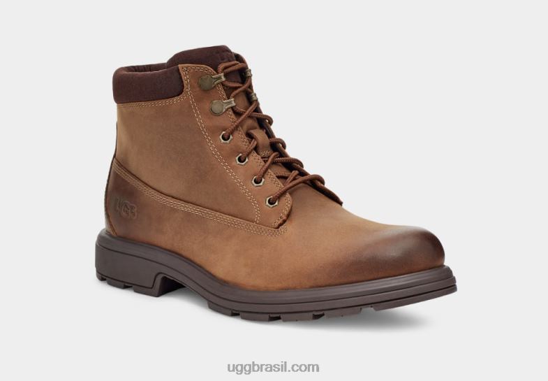 couro de carvalho 4VTTD200 UGG homens biltmore bota cano médio bico liso