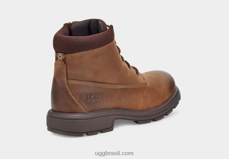 couro de carvalho 4VTTD200 UGG homens biltmore bota cano médio bico liso