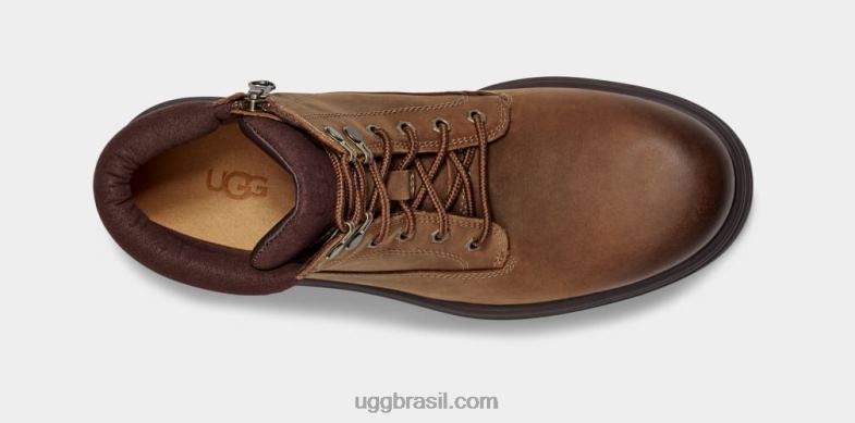 couro de carvalho 4VTTD200 UGG homens biltmore bota cano médio bico liso