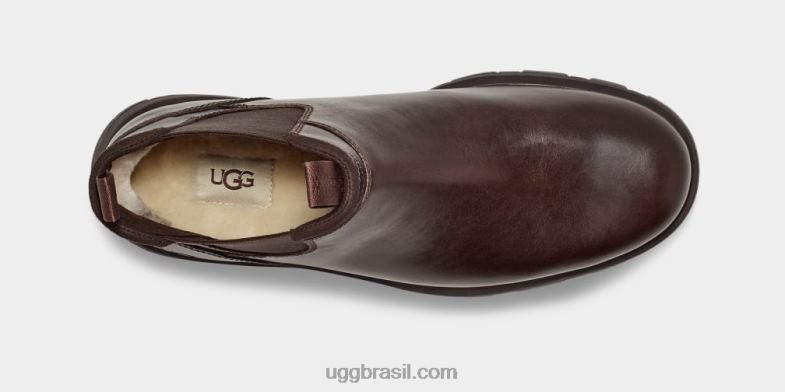 couro pardo 4VTTD1507 UGG homens Hillmont Chelsea