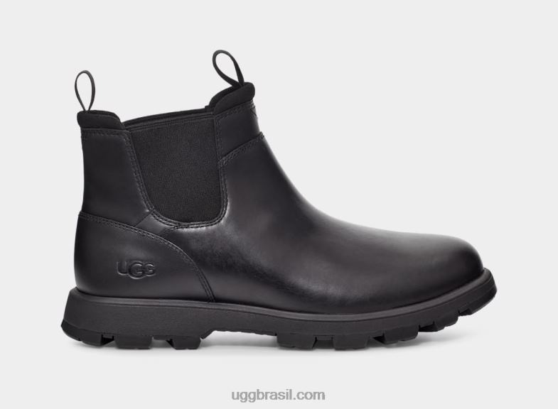 couro preto 4VTTD1505 UGG homens Hillmont Chelsea