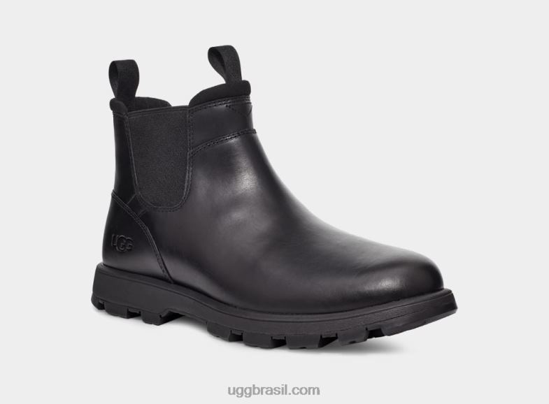 couro preto 4VTTD1505 UGG homens Hillmont Chelsea