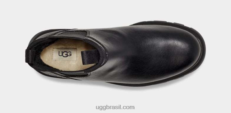 couro preto 4VTTD1505 UGG homens Hillmont Chelsea