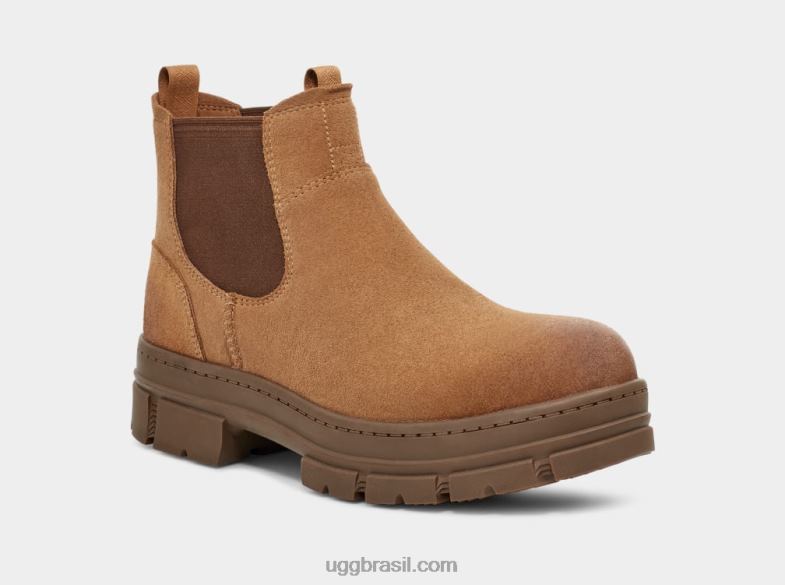 camurça castanha 4VTTD194 UGG homens skyview chelsea camurça