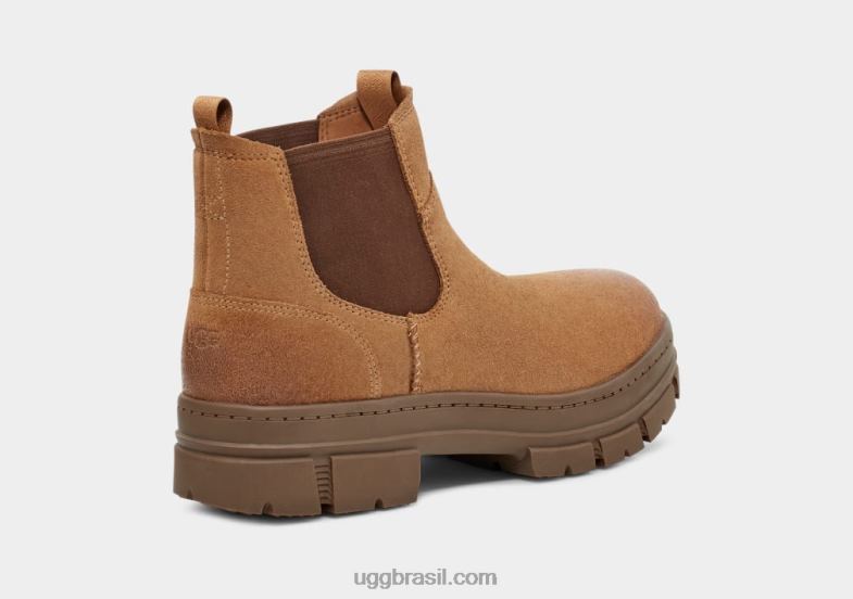 camurça castanha 4VTTD194 UGG homens skyview chelsea camurça