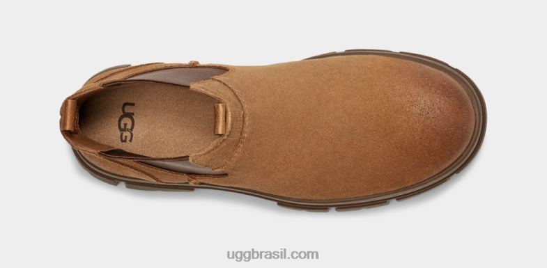 camurça castanha 4VTTD194 UGG homens skyview chelsea camurça