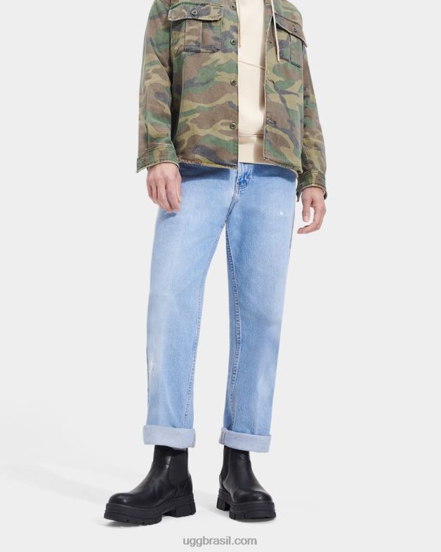 couro preto 4VTTD193 UGG homens skyview chelsea