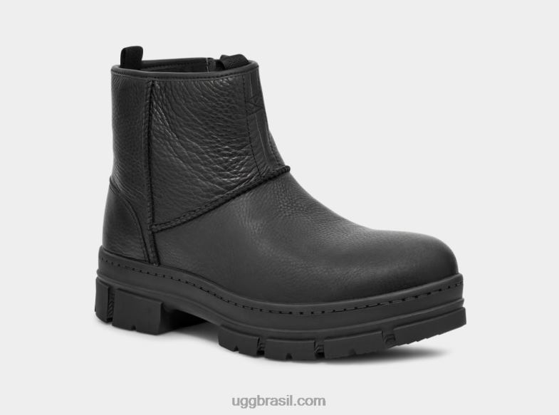 couro preto 4VTTD205 UGG homens pull-on clássico skyview