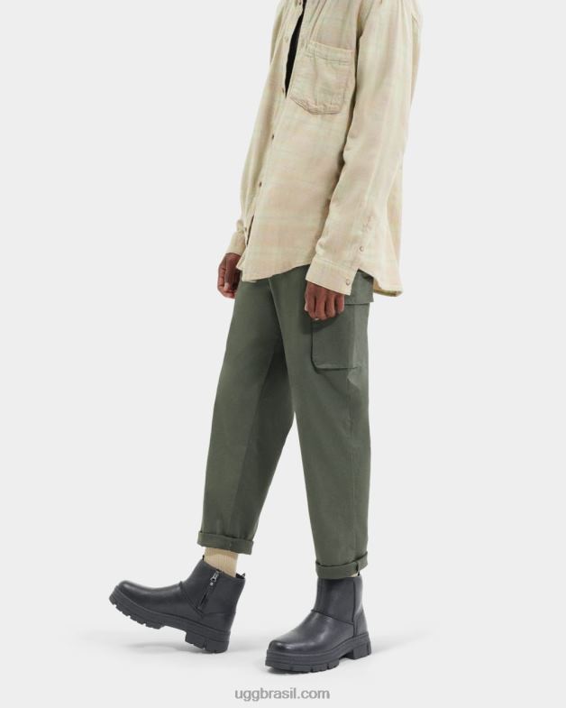 couro preto 4VTTD205 UGG homens pull-on clássico skyview