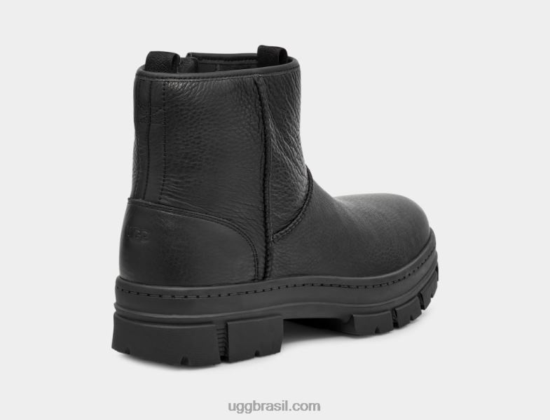 couro preto 4VTTD205 UGG homens pull-on clássico skyview