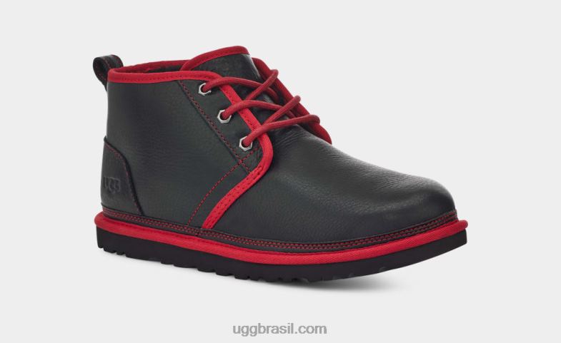 couro preto/vermelho samba 4VTTD1578 UGG homens couro neumel