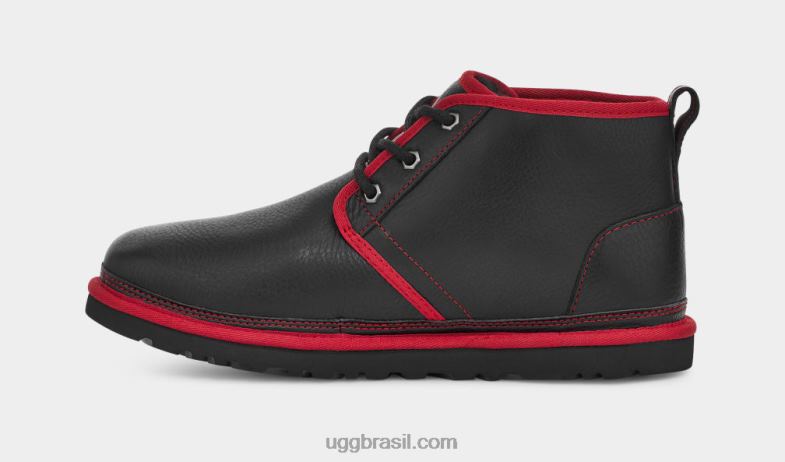 couro preto/vermelho samba 4VTTD1578 UGG homens couro neumel
