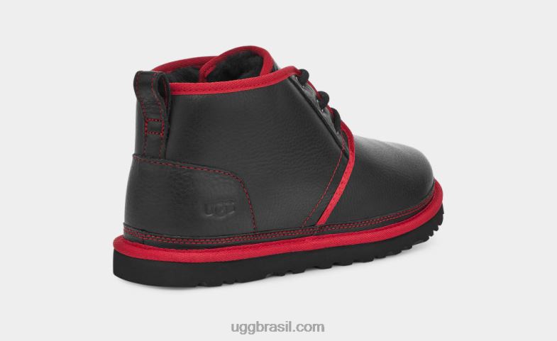 couro preto/vermelho samba 4VTTD1578 UGG homens couro neumel