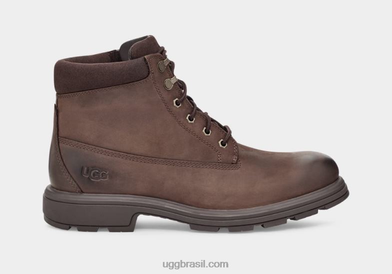 couro resistente 4VTTD1605 UGG homens biltmore bota cano médio bico liso